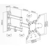 Supporto TV Mobile da 13 a 42 Pollici  cod SUPSTV009