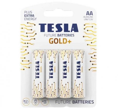Batterie alcaline TESLA GOLD stilo AA LR6-1,5V (4 pezzi) 8594183392257