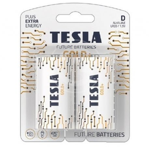 Batterie alcaline D - torcia TESLA 1,5V GOLD+ LR20 (2 pezzi) 8594183396606