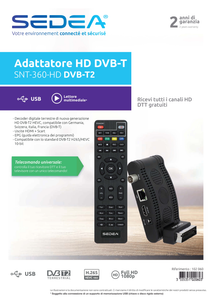 Mini DVB-T2 SNT-360HD IT 102060 Receiver