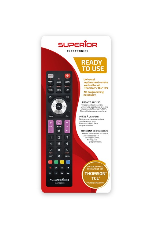 THOMSON TV remote control - TCL UNIVERSAL Smart TV SUPERIOR SUPTRB017